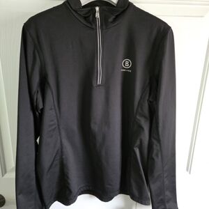 Bogner Fire & Ice Alexia Half-Zip Top, Sz. XL, Black, NWT